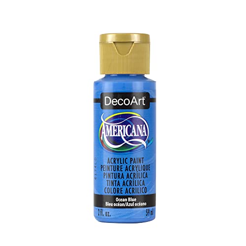 DecoArt Americana Acrylic Paint, 2-Ounce, Ocean Blue - Image 1