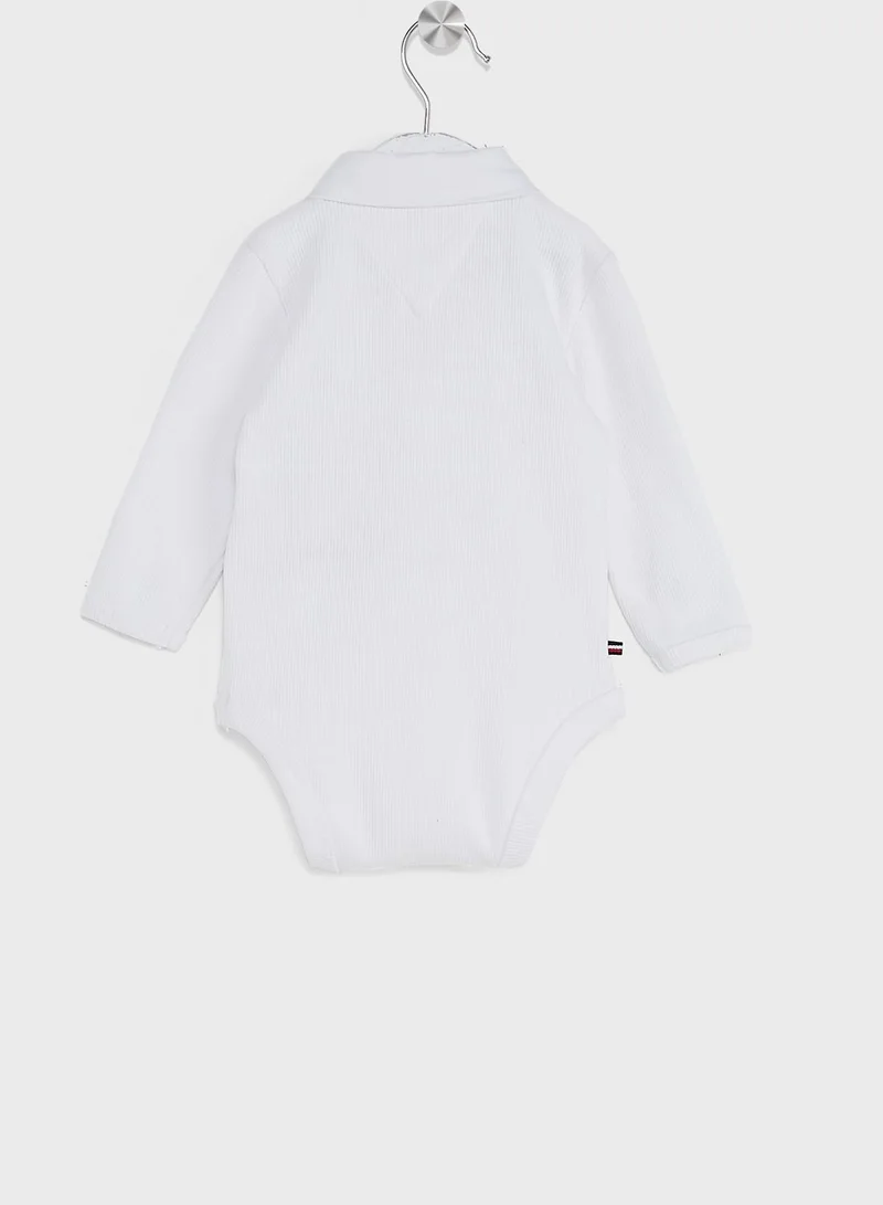 TOMMY HILFIGER Infant Rib Collar Bodysuits