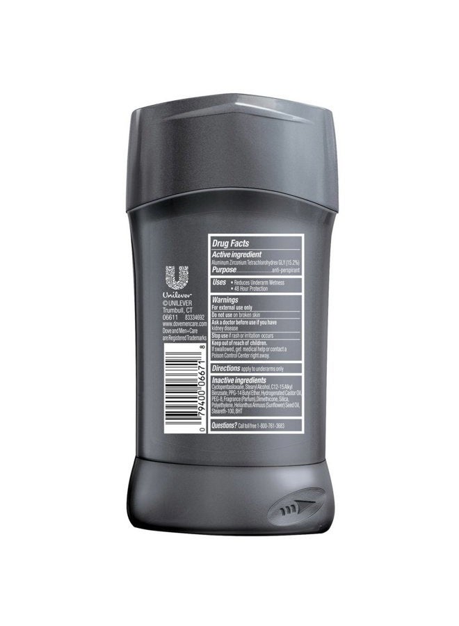 Dove مزيل العرق للرجال + العناية - عصا نظافة مريحة 2.7 أونصة (عبوة من 12) - Image 2