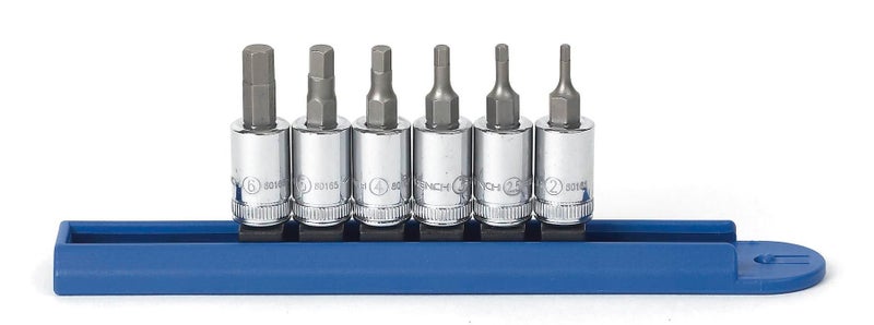 GEARWRENCH 6 Pc 14 Drive Hex Bit Metric Socket Set 80321