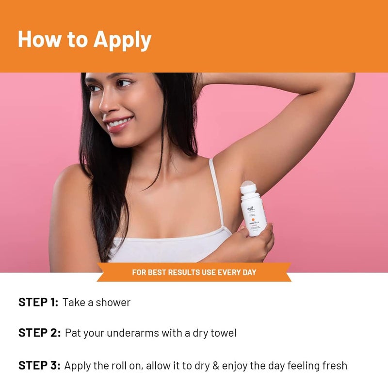 Chemist at Play UnderArm RollOn with 5 AHA Lactic Acid  1 Mandelic Acid  Prevents Body Odour Brightens Skin  Exfoliates Underarm  For Sensitive Skin  Aqua Fragrance  Alcohol Free  40ml - Image 4