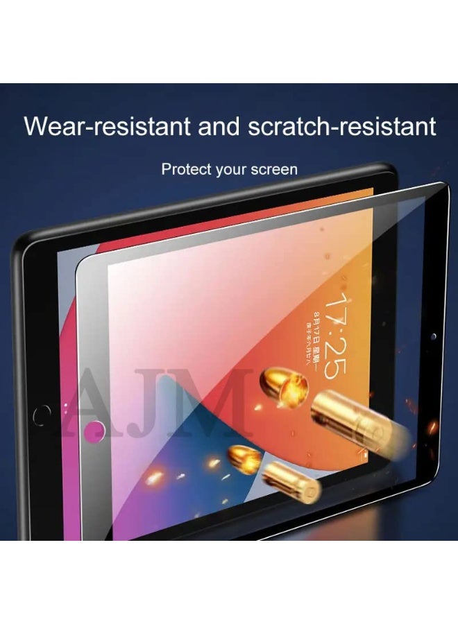 Muzz حماية شاشة سيراميك غير لامعة لجهاز iPad الجيل العاشر 10.9 بوصة 2022 فيلم TPU مرن، مقاوم للخدوش، فيلم حماية شاشة خالي من الفقاعات - حواف سوداء - Image 3