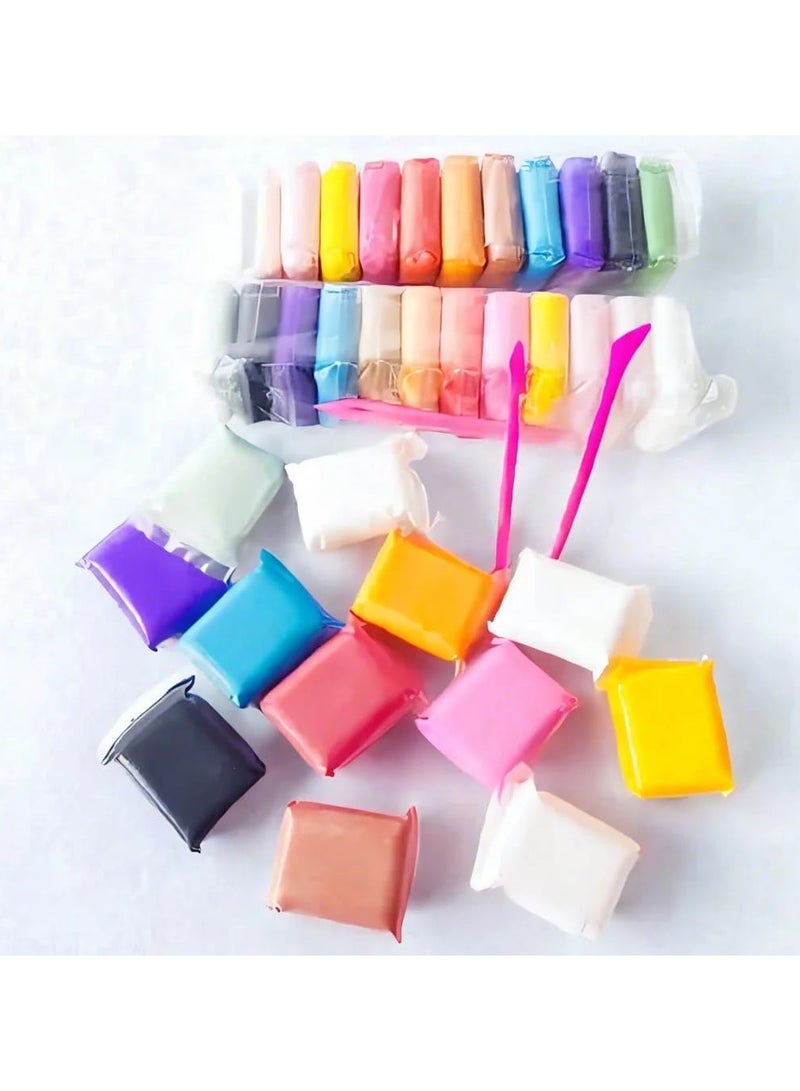 12 Color Non-Toxic Air Dry Clay Set for Kids Creative DIY Crafts and Modeling - Image 1
