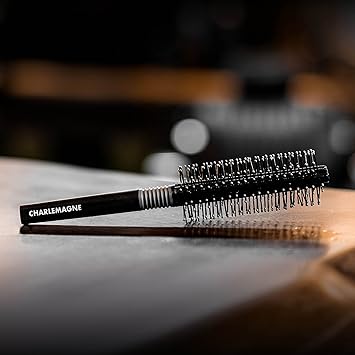 Charlemagne Round Barrel Hair Brush for Mens Quiff Roller Hair Styling Developed by Barbers for Blow Dry Round Brush Hairbrush Men - Image 5