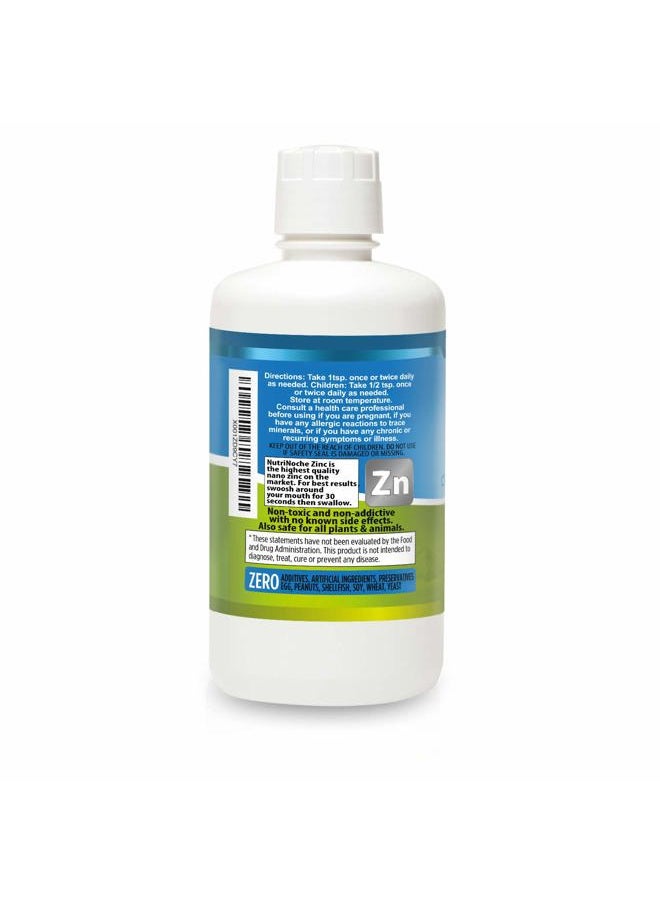 NutriNoche - Pure Crystalline Liquid Zinc Supplement - 30 PPM - Colloidal Minerals - Image 1