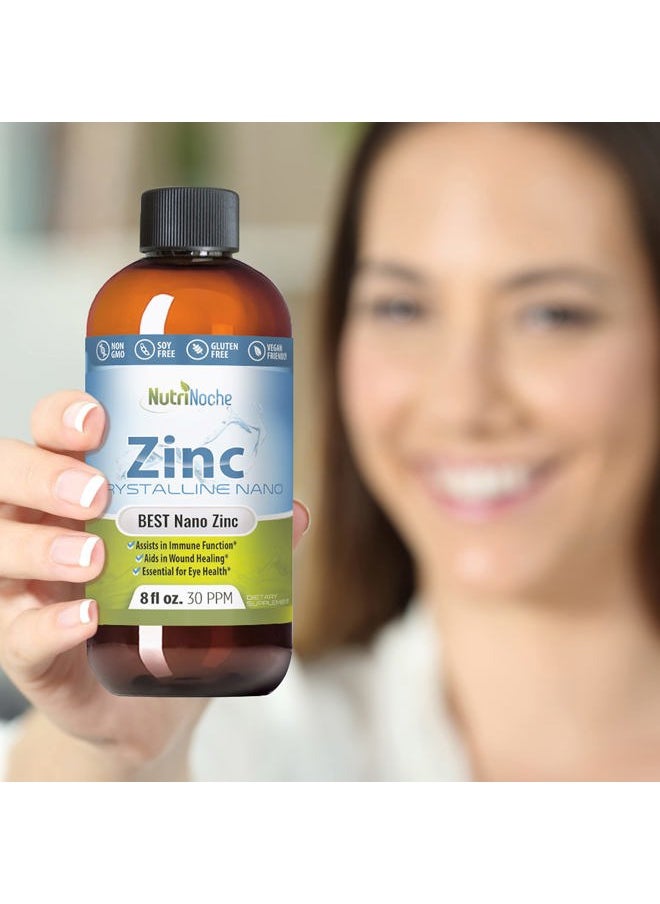 NutriNoche - Pure Crystalline Liquid Zinc Supplement - 30 PPM - Colloidal Minerals - Image 1