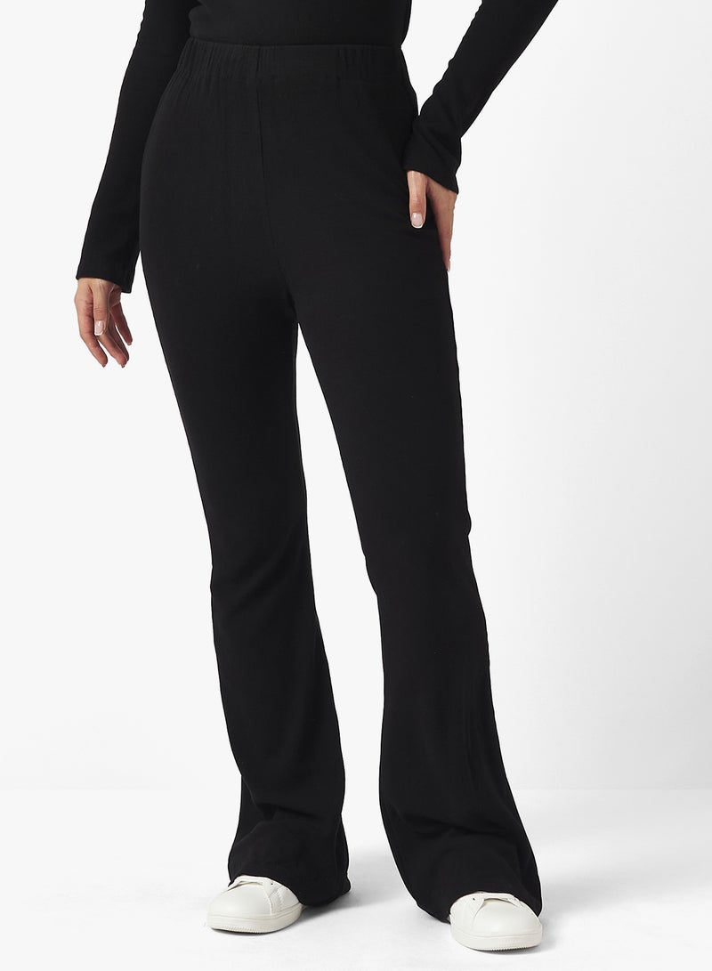 Ginger Basics Cozy Fine Knit Ribbed Lounging Top & Pant Set - Image 4