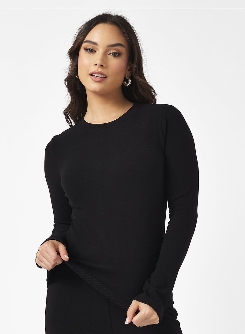 Ginger Basics Cozy Fine Knit Ribbed Lounging Top & Pant Set - Image 3