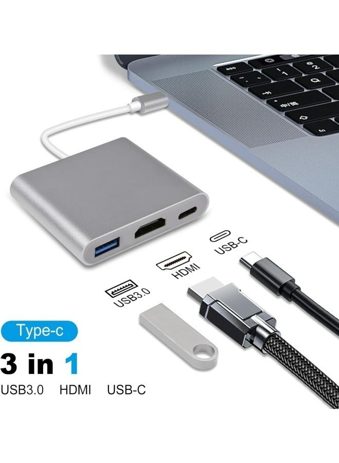فليفيو محول USB-C إلى HDMI (4K) USB 3.0 وType-C أنثى لأجهزة MacBook وChromebook - Image 4