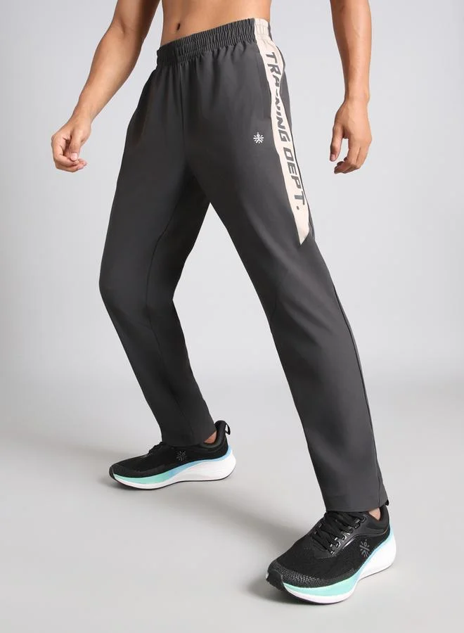 Cult Men Dark Grey Training Department Trackpants