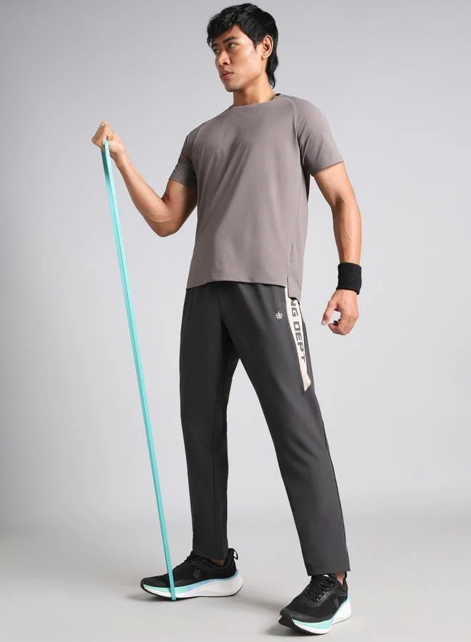 Cult Men Dark Grey Training Department Trackpants