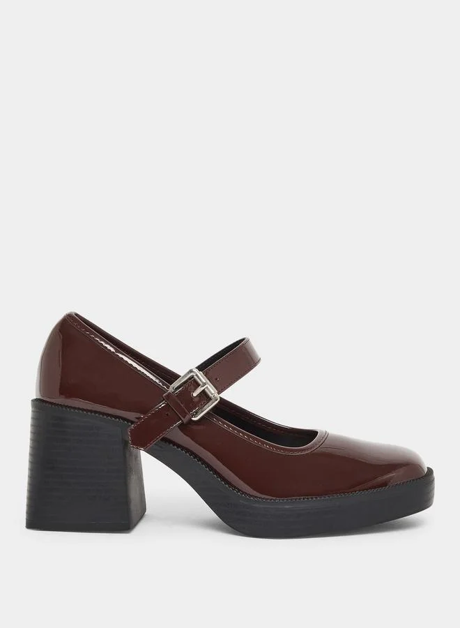 Raid Favia Buckled Platform Mary Jane Shoes