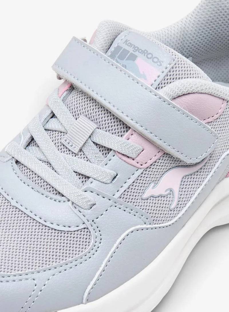 Kangaroos GREY Girls Hook & Loop School Sports Shoes for Women | Best Price UAE