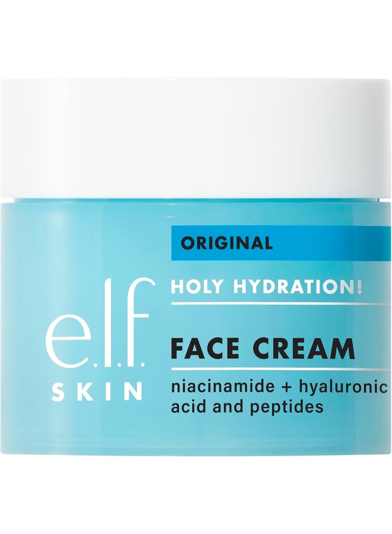 elf Holy Hydration Face Cream Moisturizer For Nourishing Plumping Skin Infused With Hyaluronic Acid 176 Oz - Image 1
