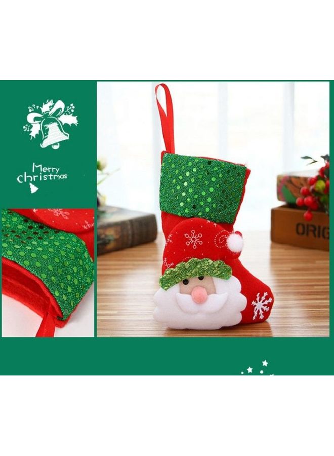 6-Piece Decoration Socks Ornaments Gift Bag Multicolour - Image 4