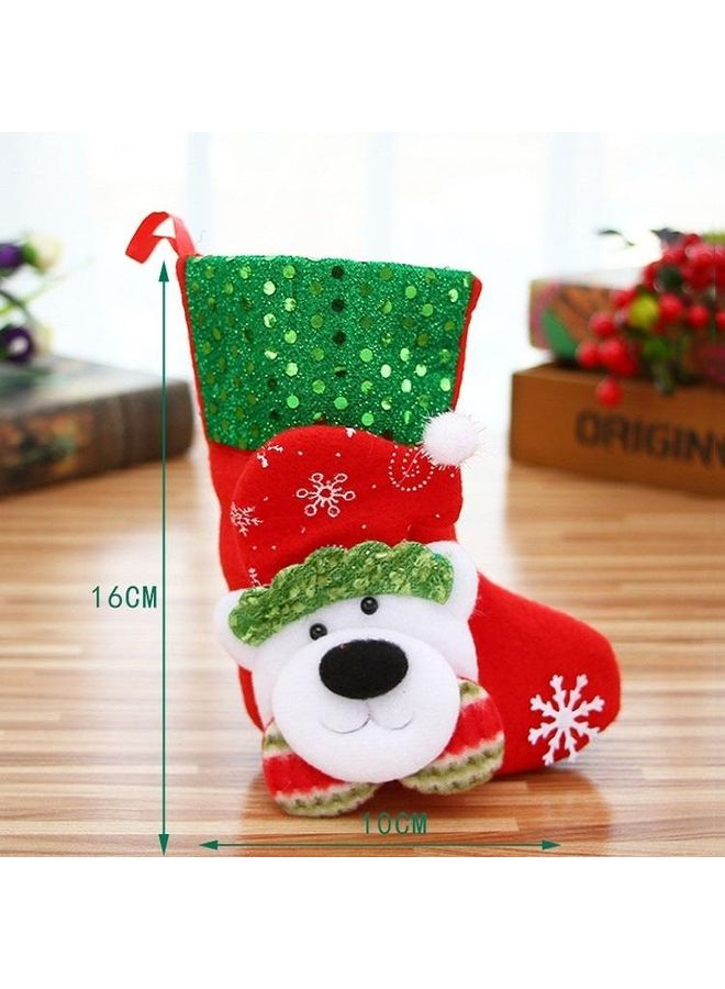 6-Piece Decoration Socks Ornaments Gift Bag Multicolour - Image 3