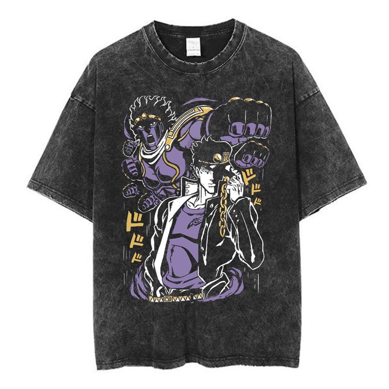 Jolyne Cujoh Stone Ocean Vintage Washed T Shirt Anime Jojo B - Image 3