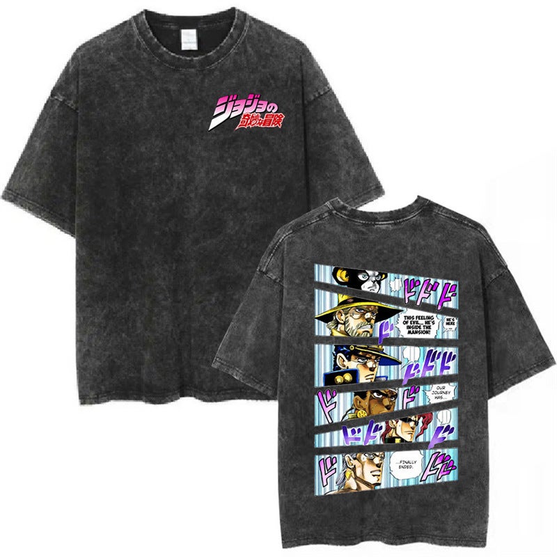 Jolyne Cujoh Stone Ocean Vintage Washed T Shirt Anime Jojo B - Image 5