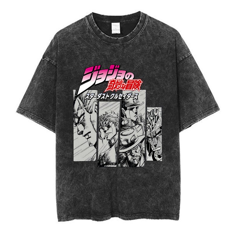 Jolyne Cujoh Stone Ocean Vintage Washed T Shirt Anime Jojo B - Image 4