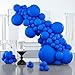 PartyWoo Royal Blue Balloons 127pcs Different Sizes Pack of 36 18 12 10 5 Inch Dark Blue Balloon Arch Kit for Baby Shower Gender Reveal Graduation Under The Sea Birthday Party Decorations BlueY5 - Image 2