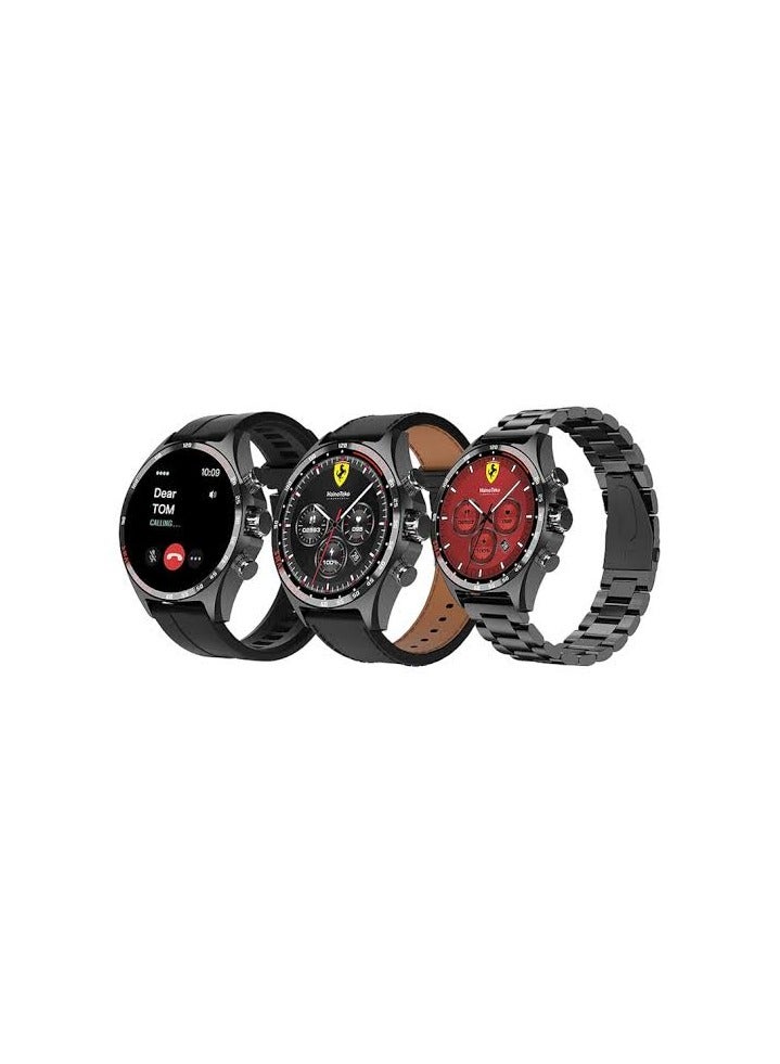 Haino Teko The Haino Teko RW47 is a smartwatch that features a stylish design and high-quality materials. It comes with a high-resolution AMOLED display, providing rich colors, higher brightness levels, and superior contrast compared to traditional LCD displays. The watch supports the Always On Display feature, allowing the time and other information to be displayed without having to activate the entire screen. - Image 3