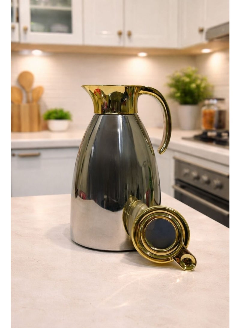 Lavin vaccum Flask 1L/Premium 304 Stainless steel inner/ Double wall Insulated thermos/Long heat retention/Hot&Cold/HB - Image 2