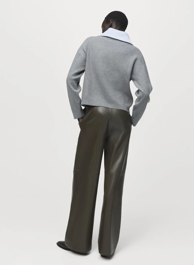 MANGO Turtleneck sweater with zip