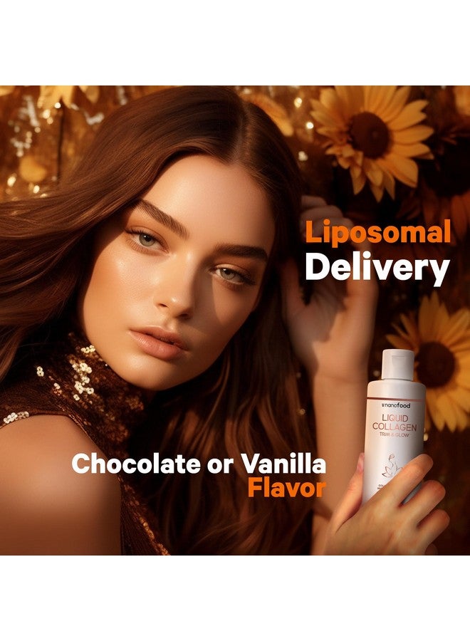 Codeage Liquid Collagen Supplement Chocolate Flavor, Beauty Trim & Glow Liposomal Collagen Peptides, CLA Conjugated Linoleic Acid, Hyaluronic Acid, Vitamin E, Hydrolyzed, Non-GMO, 15.22 fl oz - Image 4
