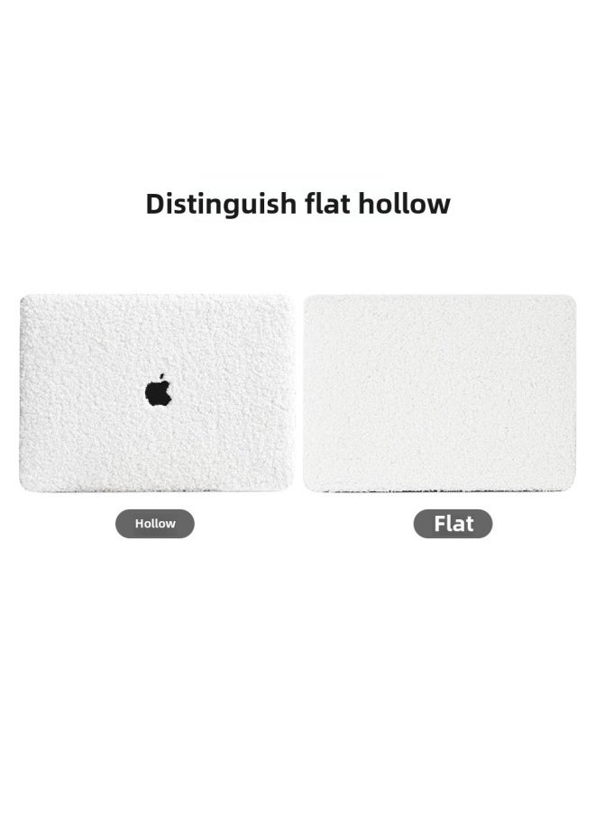 Generic - Macbookair Case Teddy Plush Macbookpro Case Apple Laptop Case-Color:Hollow No. 4 (teddy Leopard Print)-(frosted Transparent Bottom)-Applicable Models:2023-2021pro14(A2442/2779/2918/2992/3112/3185/3401 - Image 1