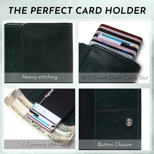 Highlark Elite Pop-Up Wallet – RFID Protected Vegan Leather Card Holder | Slim Aluminium Core | Quick Access | Holds 8–9 Cards - Image 4