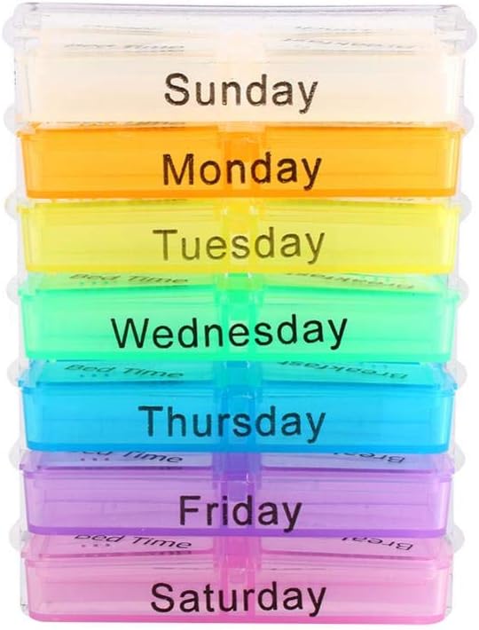 7 Days Weekly Organizer for Vitamins