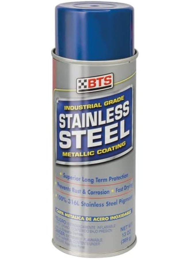BTS Stainless Steel Coating Spray | Protective Metal Coating | Corrosion & Rust Resistant Finish | Fast Drying Industrial Coating for Metal Surfaces - Image 1