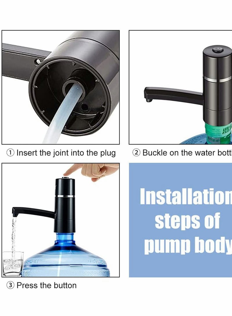 Y&D Drinking Water Pump, Electric Portable Wireless Automatic Gallon Bottle Dispensing Pump System, Switch 5W USB Charging Supply for Home and Office - Image 2