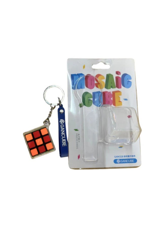 GANCUBE Gan 328 Key Chain 3x3 Mini Non-Magnetic Cube - Image 1