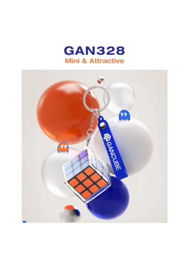 GANCUBE Gan 328 Key Chain 3x3 Mini Non-Magnetic Cube - Image 4