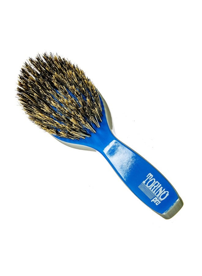 TORINO PRO WAVE BRUSHES BY BRUSH KING Torino Pro Wave Brush 219 Oval Long Handle Medium Hard Bristles Extra Long Reinforced Bristles Great For Wolfing To Manage Your 360 Waves - Image 1