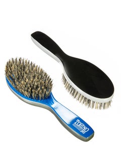 TORINO PRO WAVE BRUSHES BY BRUSH KING Torino Pro Wave Brush 219 Oval Long Handle Medium Hard Bristles Extra Long Reinforced Bristles Great For Wolfing To Manage Your 360 Waves  - Image 2
