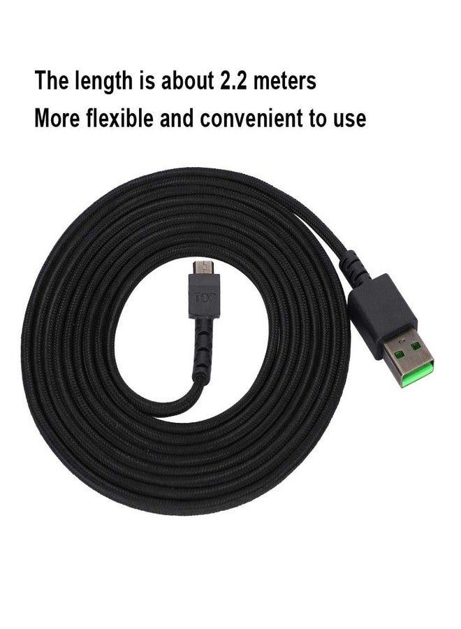 PUSOKEI Gaming Mouse Cable, 2.2 Meters for Razer/Super Mamba Mouse Line/Pure Copper Core Gaming Mouse USB Cable, - Image 4