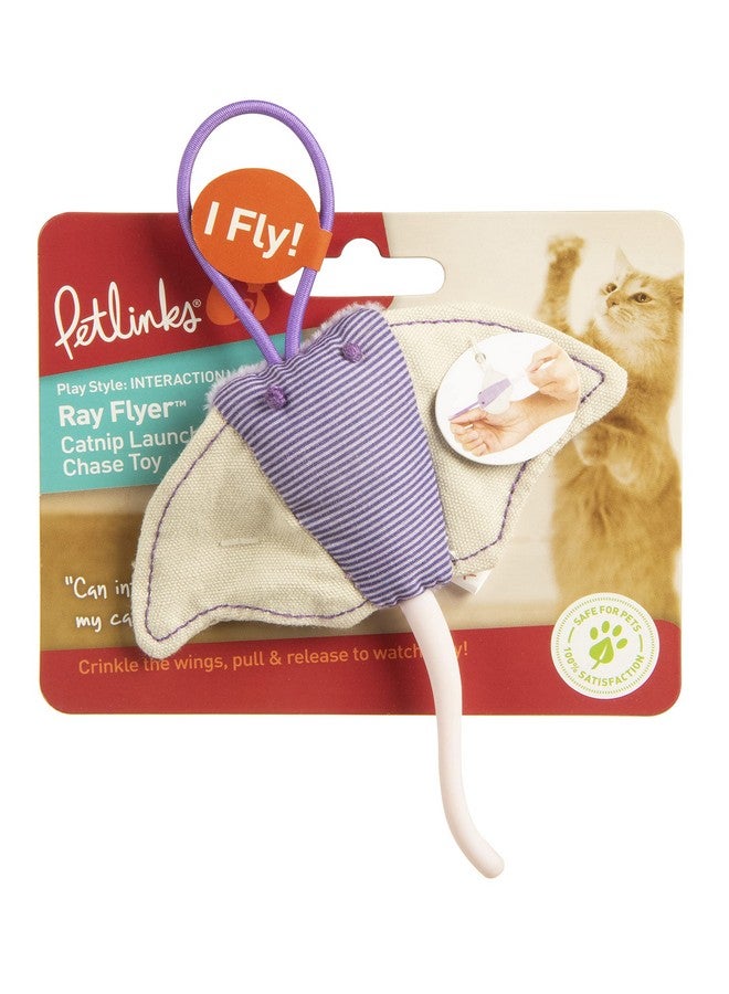 Petlinks Ray Flyer Stingray Launcher Catnip Cat Toy - Purple, One Size - Image 4