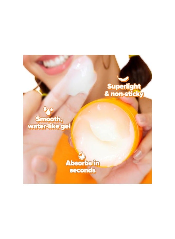 Aqualogica Glow+ Hydra Gel Moisturizer with Vitamin C & Papaya - 100 g|24-Hour Intense Hydration|Weightless Water-Like Gel Texture|Non Sticky & Quick Absorbing for Glowing Skin - Image 4
