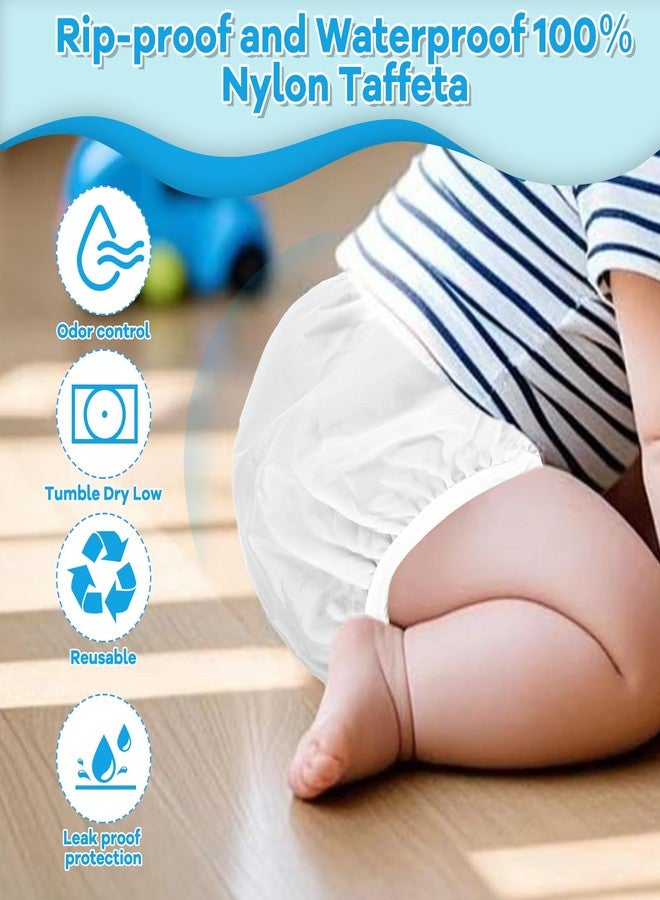 dappi Reusable Waterproof Diaper Pants, 100% Nylon Taffeta, Leak-Proof & Rip-Proof for Potty Training & Swimming, X-Large (32-35 lbs), 2 Count - Image 3