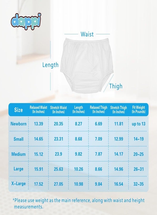 dappi Reusable Waterproof Diaper Pants, 100% Nylon Taffeta, Leak-Proof & Rip-Proof for Potty Training & Swimming, X-Large (32-35 lbs), 2 Count - Image 5