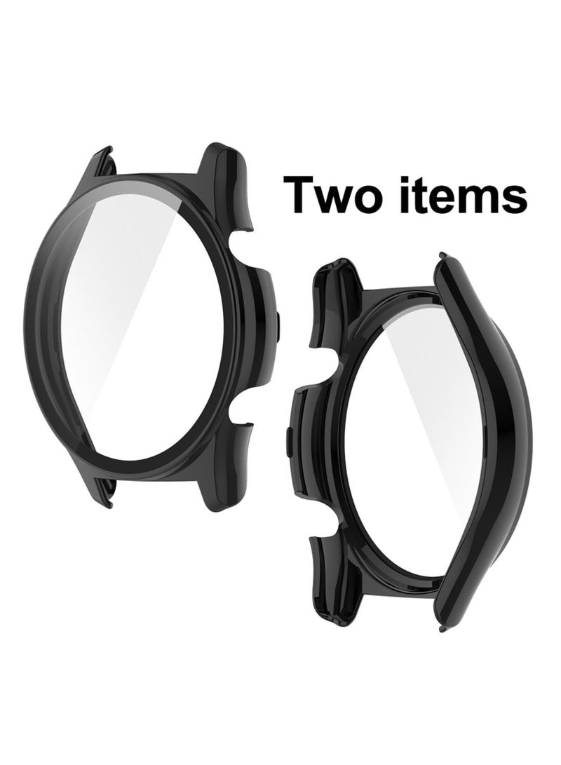 Case Compatible with Honor Watch GS4 Cover Fullbody Fitness Tracker Case Set Hard Glass PC All Around Screen Protector (Black) - Image 4