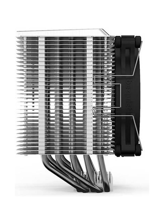 Shadow Rock 3 CPU Cooler, Shadow Wings 2 120mm PWM High-Speed Fan, 1600 RPM Fan Speed, 65 CFM Airflow, 5x 6mm Nickle-Plated Copper Heat Pipes, HDT technology, Silver / Black | BK004