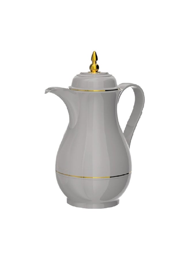 Bien Servi - 2-Piece High Quality Plastic Body Vacuum Flask Set Grey 1 L KC-10RFT/10RFC - Image 1