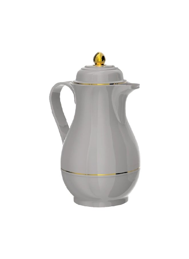 Bien Servi - 2-Piece High Quality Plastic Body Vacuum Flask Set Grey 1 L KC-10RFT/10RFC - Image 1
