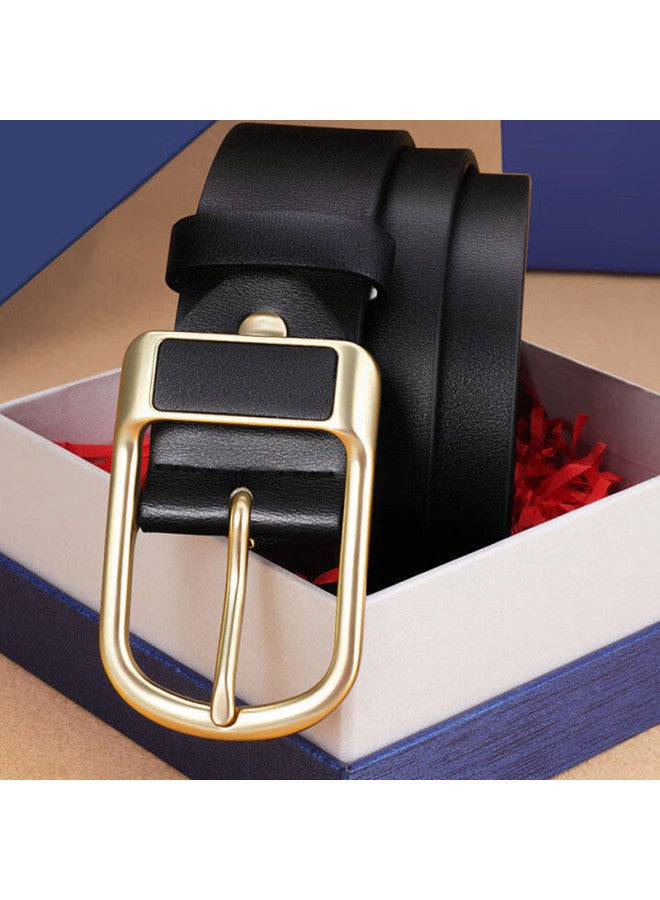 SAFIYA Qixi Festival Gift】men's Pin Buckle Belt, Two-layer Retro Waistband, Full-grain Leather Belt, American Style Belt - Image 2