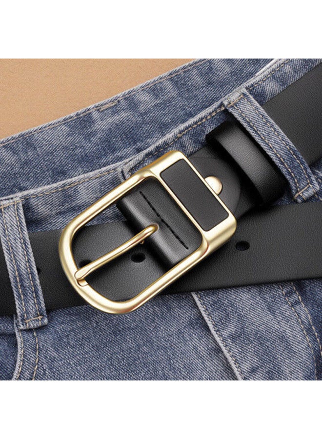 SAFIYA Qixi Festival Gift】men's Pin Buckle Belt, Two-layer Retro Waistband, Full-grain Leather Belt, American Style Belt - Image 3