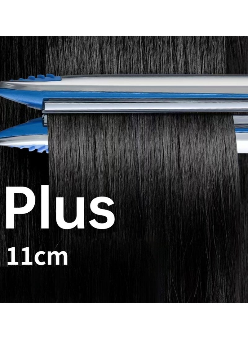 Negative Ion Hair Straightener, Fast Heating Hair Tools, 2 in 1 Dual Voltage Hair Straightener Curler for All Hairstyles,Curl and Straighten Hair With One Professional Tool - Image 4