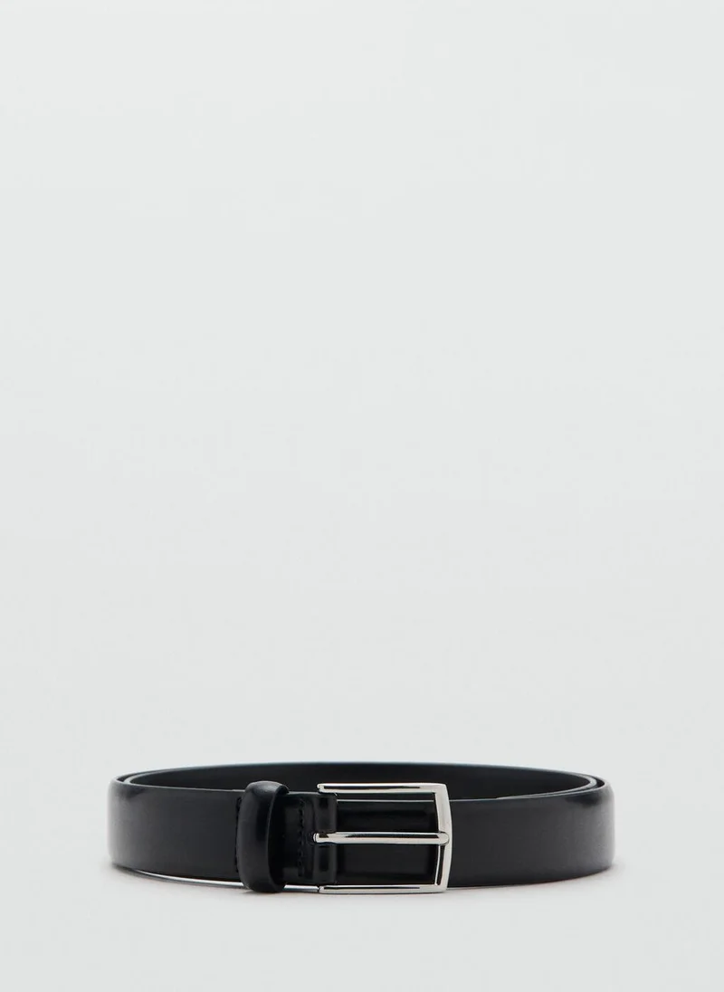 Buckle leather belt